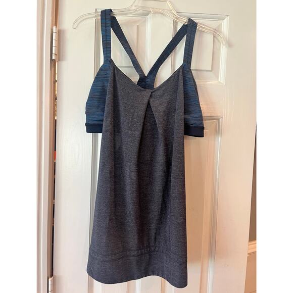 Lululemon Rest Less Tank Bra All In One Top Women 12 Workout Yoga Run Ballet - Picture 1 of 9